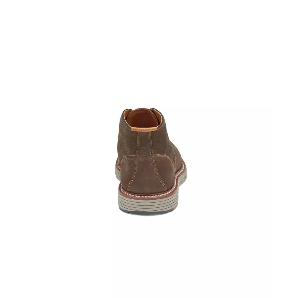 Men's Brown Leather Chukka Boot - Casual Lace-Up